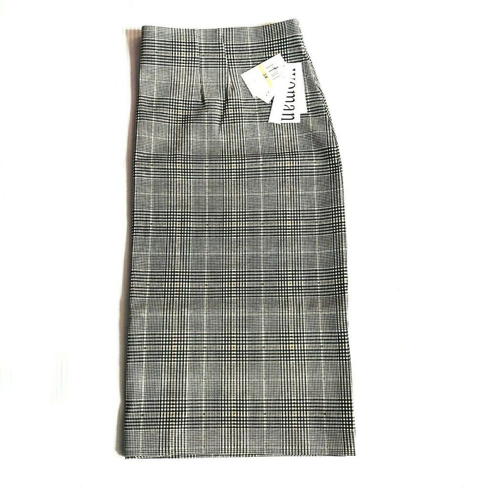 NWT Nordstrom Amanda & Chelsea Plaid Pencil Skirt
